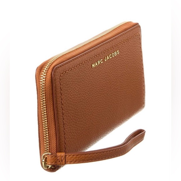 Marc Jacobs Brown Leather Wristlet Wallet - Picture 2 of 7